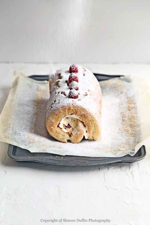 Raspberry Swiss Roll