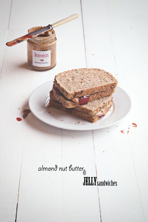 Nut butter and jam sandwiches